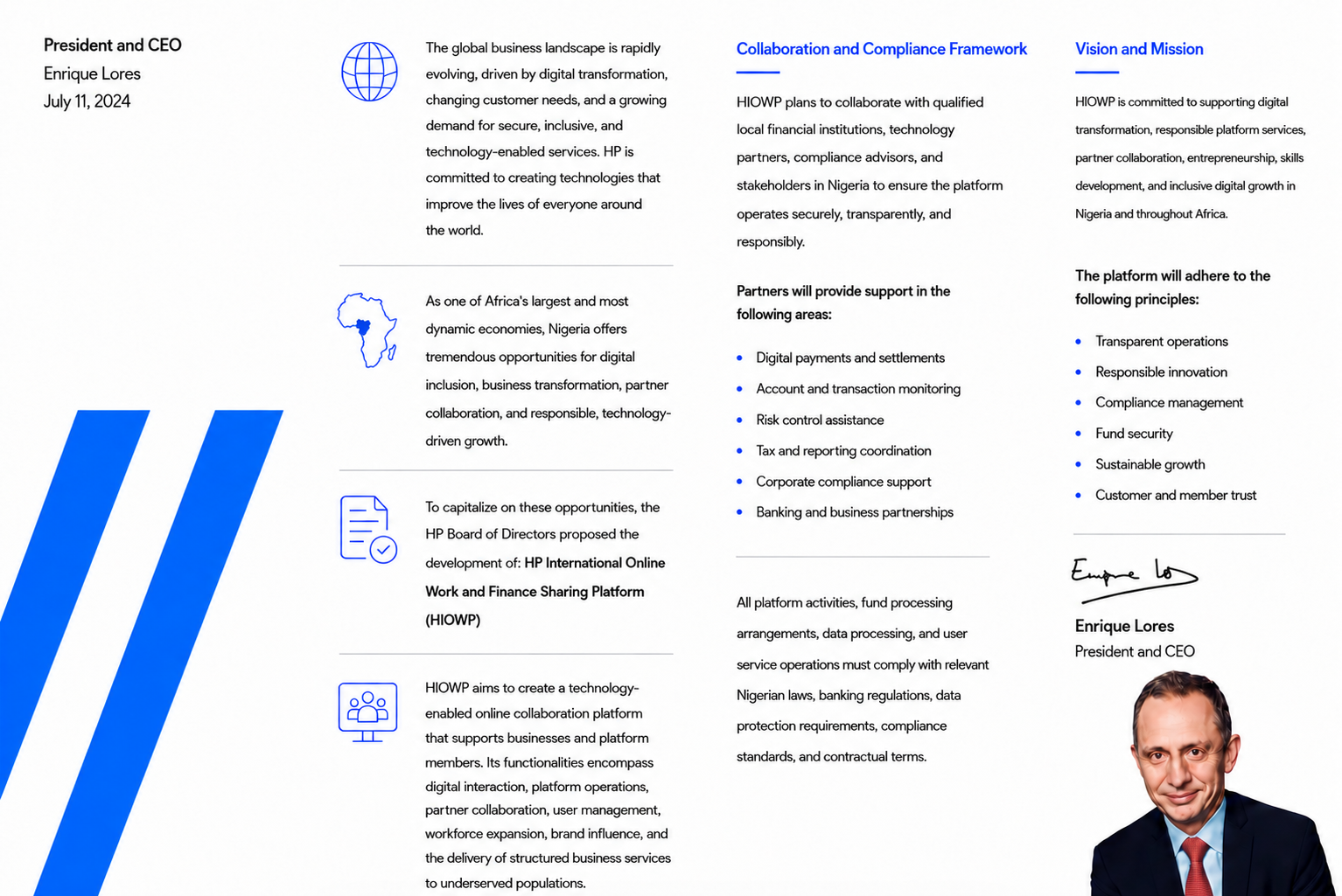 HIOWP’s Growth and Cooperation in Nigeria